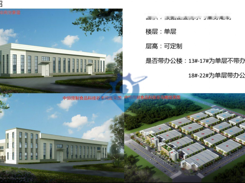 石家庄中恒食品科技谷厂房2000-4000平米招商,独立产权